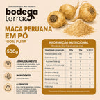Maca Peruana em Pó 100% Pura
