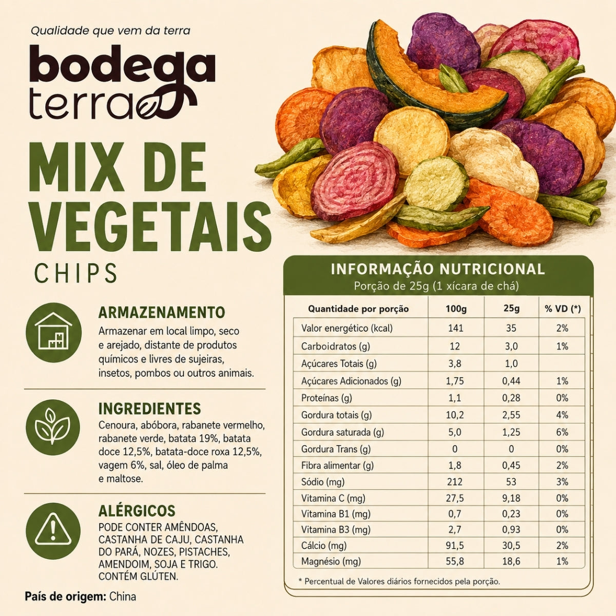Mix De Vegetais Chips