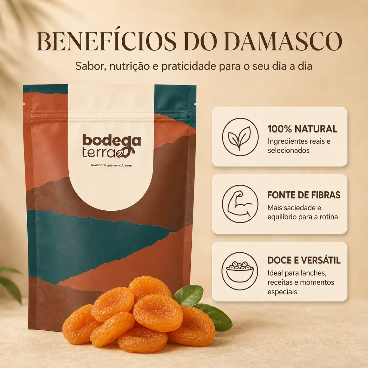 Damasco Desidratado Seco