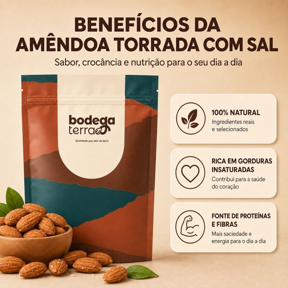 Amêndoa Torrada com Sal