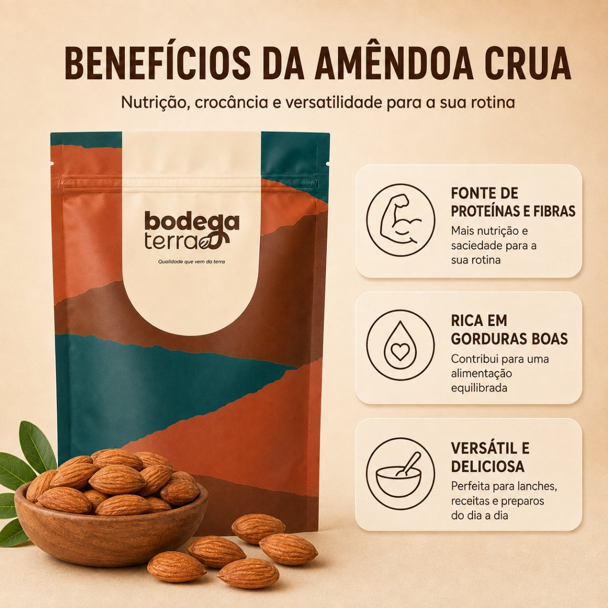 Amêndoa Crua