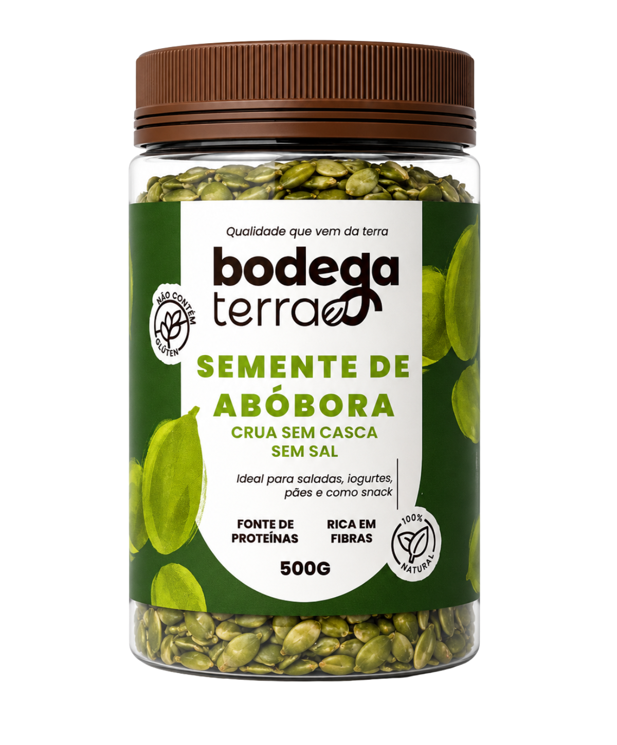 Semente de Abóbora Sem Casca e Sem Sal